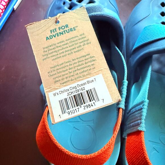 Chaco Women’s Chillos Clog Ocean Fog Blue Closed Toe Comfort Shoe size 7 NWTs - Picture 8 of 10